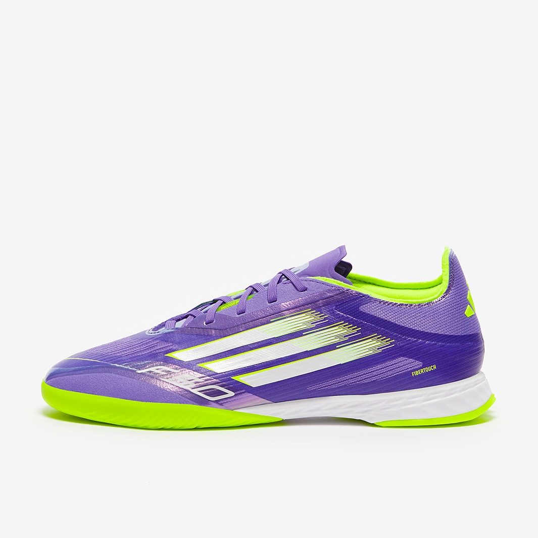 adidas F50 Pro Indoor - Purple Rush/Ftwr White/Lucid Lemon - Adult