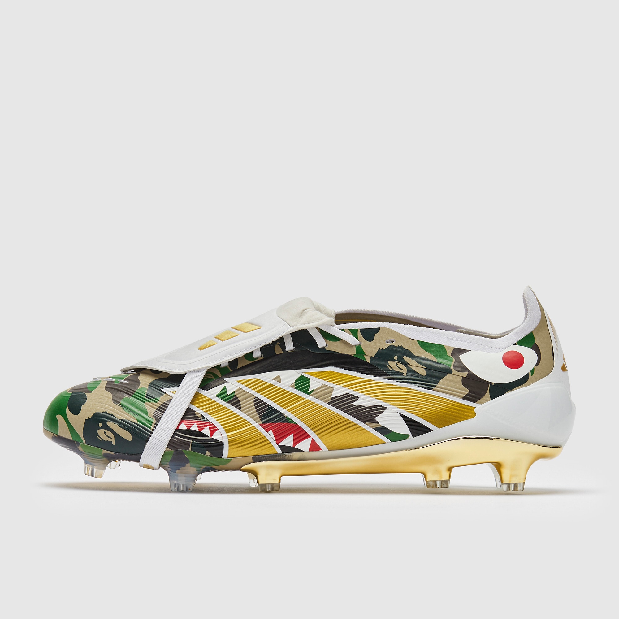 シューズ A BATHING APE adidas Predator Elite 26 adidas Predator Elite Tongue x BAPE Firm Ground - Hemp/Gold