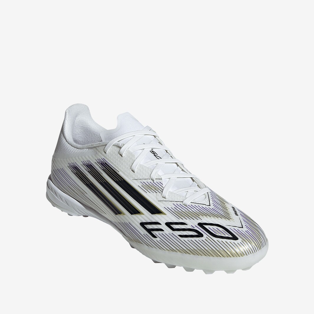 F50エックスレザーホワイト 27.5 adidas F50 LEAGUE FG/MG Soccer Cleats | FTWR White-Core Black-Gold
