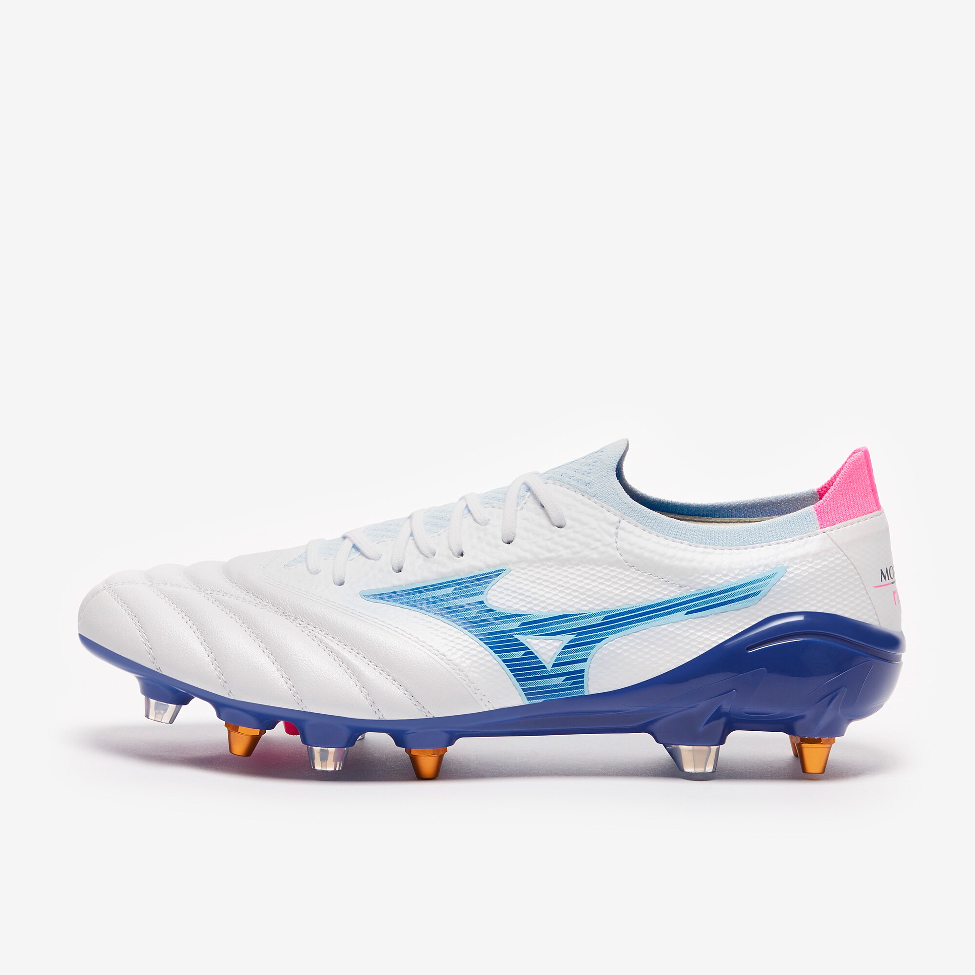 Mizuno Morelia Neo IV Beta Elite Mix Soft Ground - White/Tanager