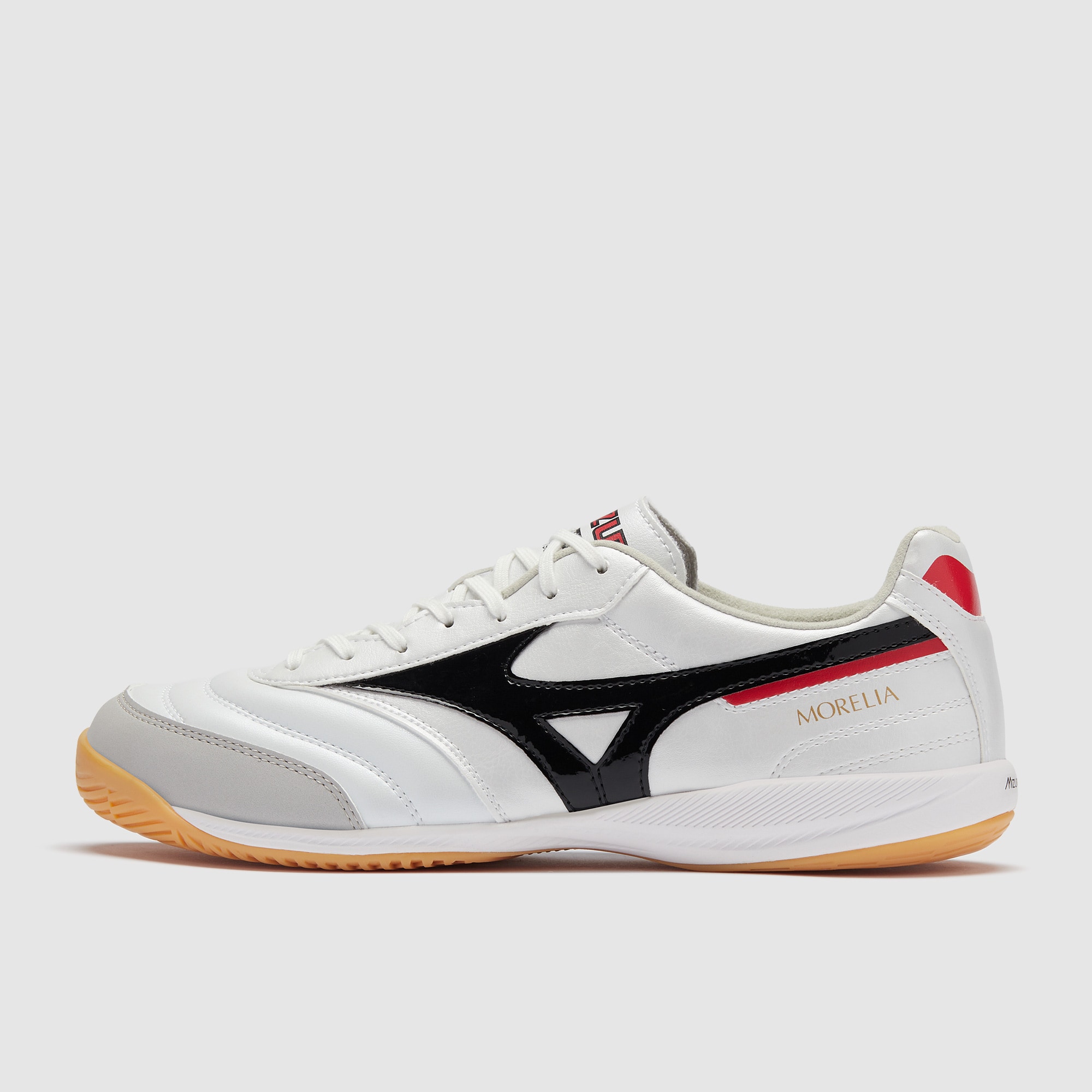 シューズ Mizuno MORELIA SALA PRO IN Mizuno Morelia Sala Pro Indoor - White/Black/Chinese Red - Adult