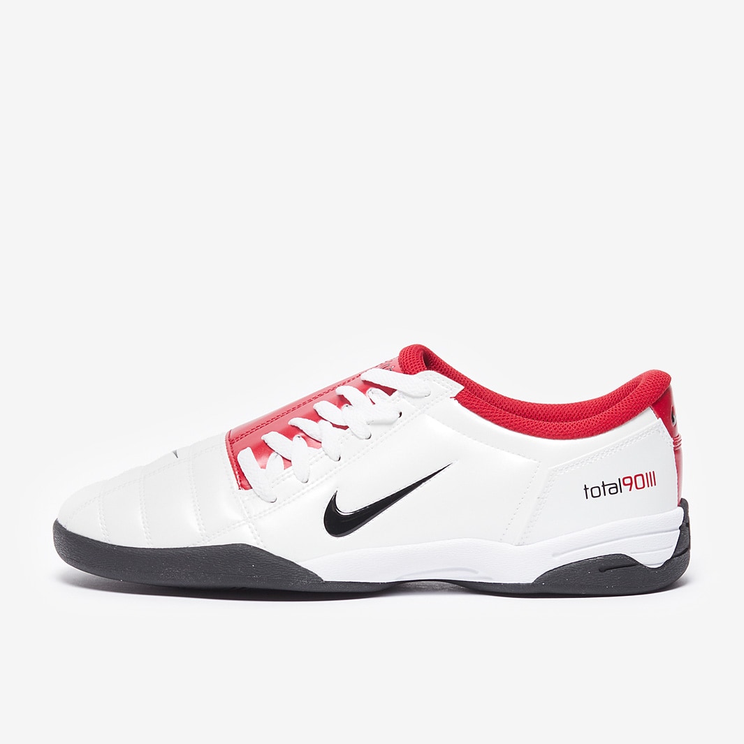 Nike Sportswear T90 White/Black/Gym Red Trainers Mens Shoes