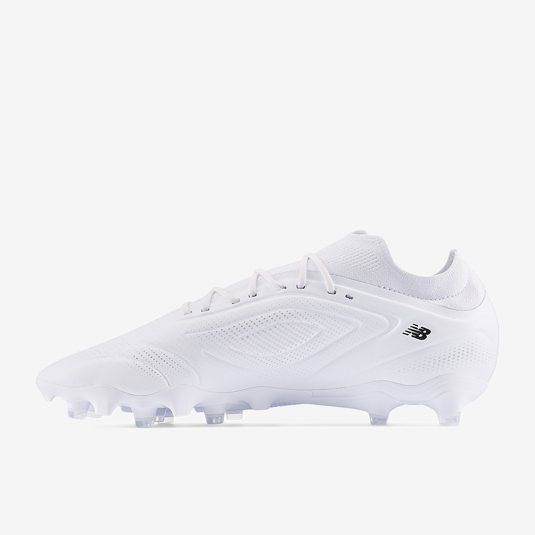New Balance Tekela Team Firm Ground - White/Black - Adult Cleats |