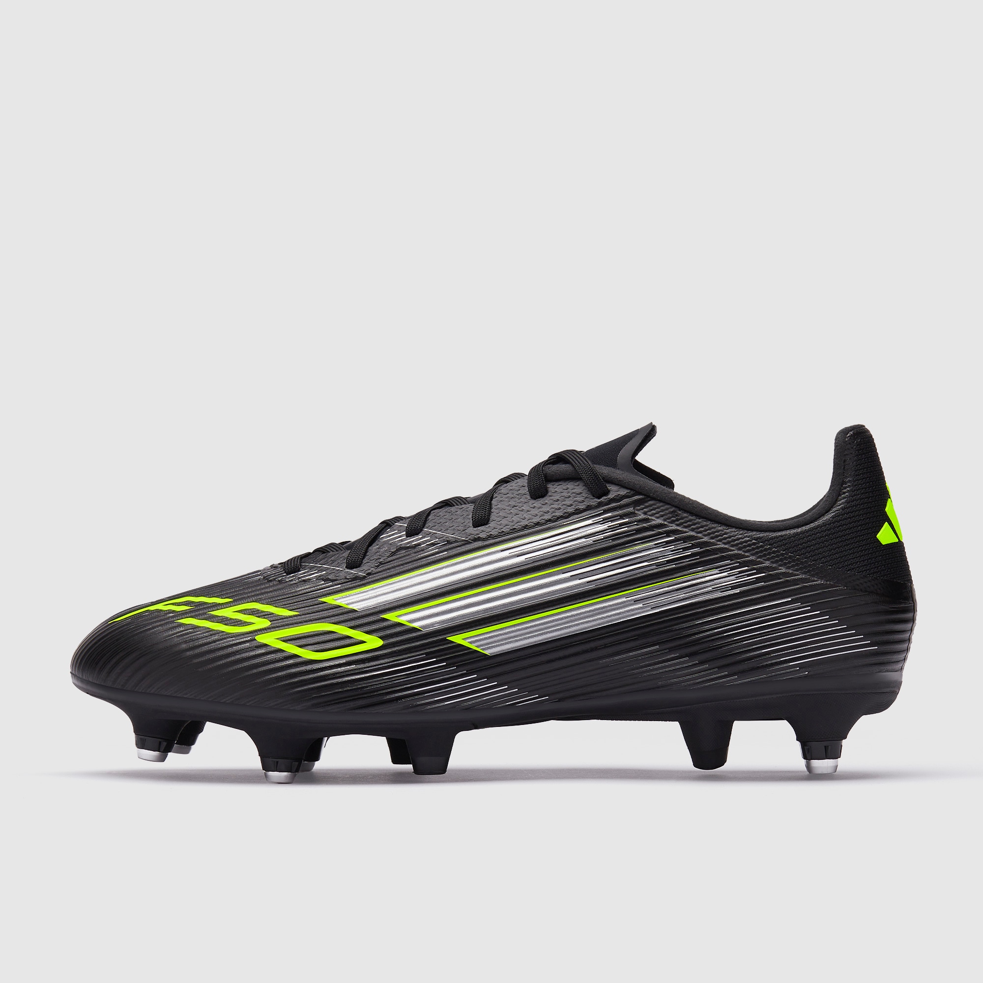 adidas F50 League SG - Core Black/Iron MT/Lucid Lemon - Adult
