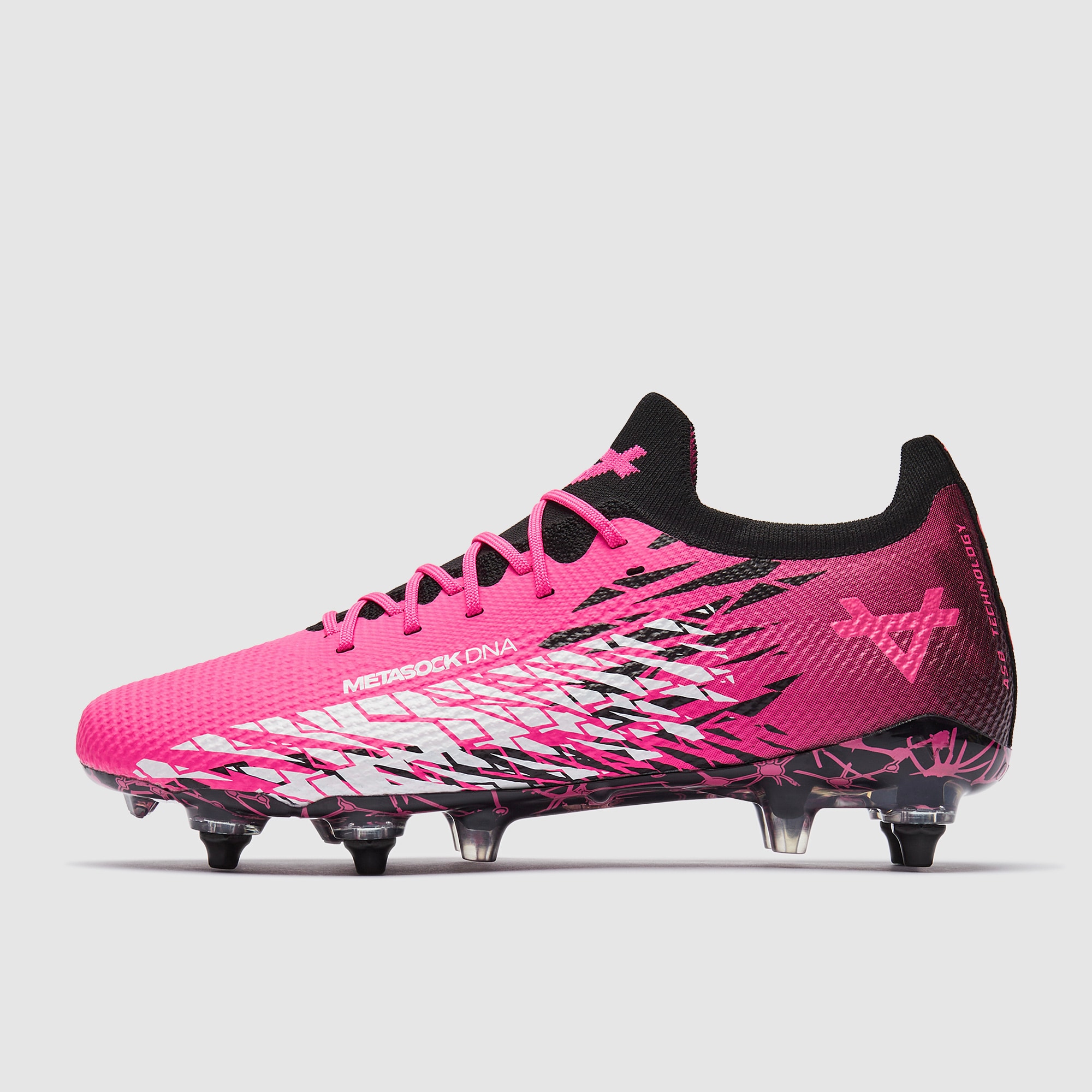 Oxen Metasock Soft Ground Rugby Boots Pink Adult Boots Pro