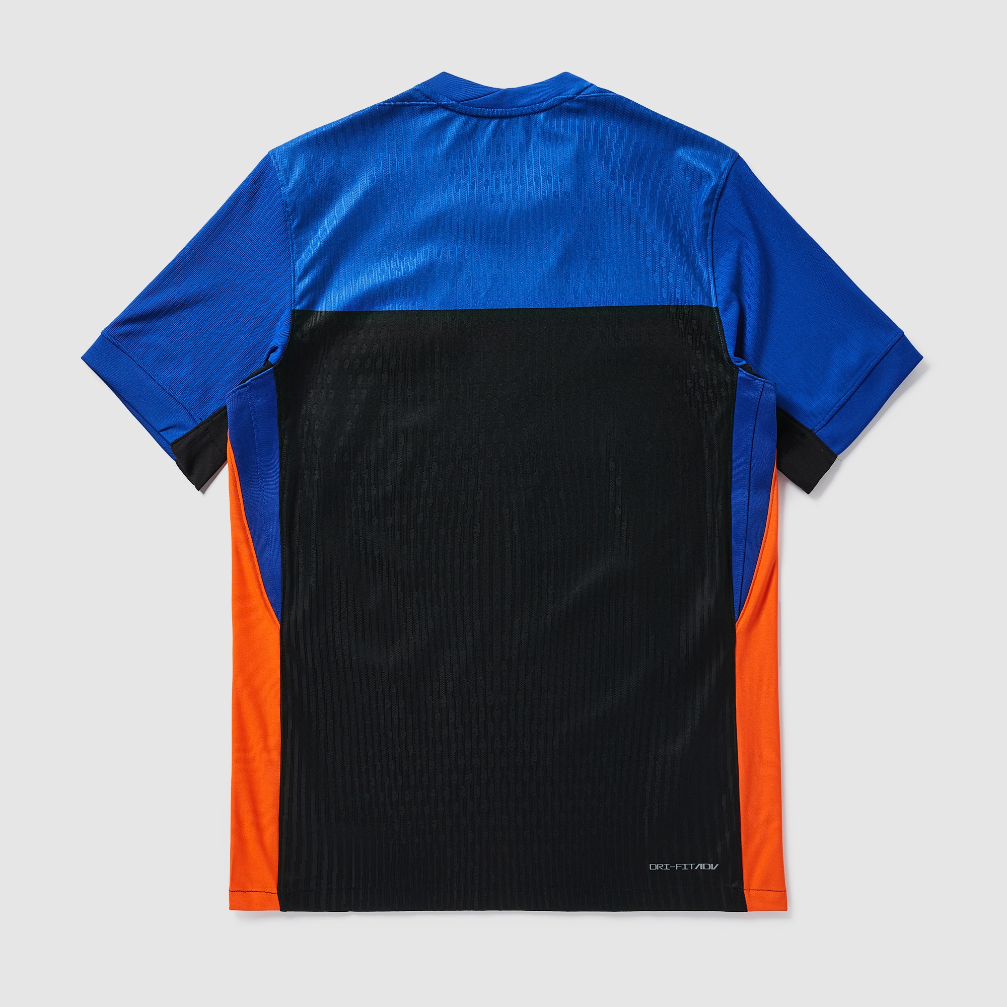 blue and orange nike shirt