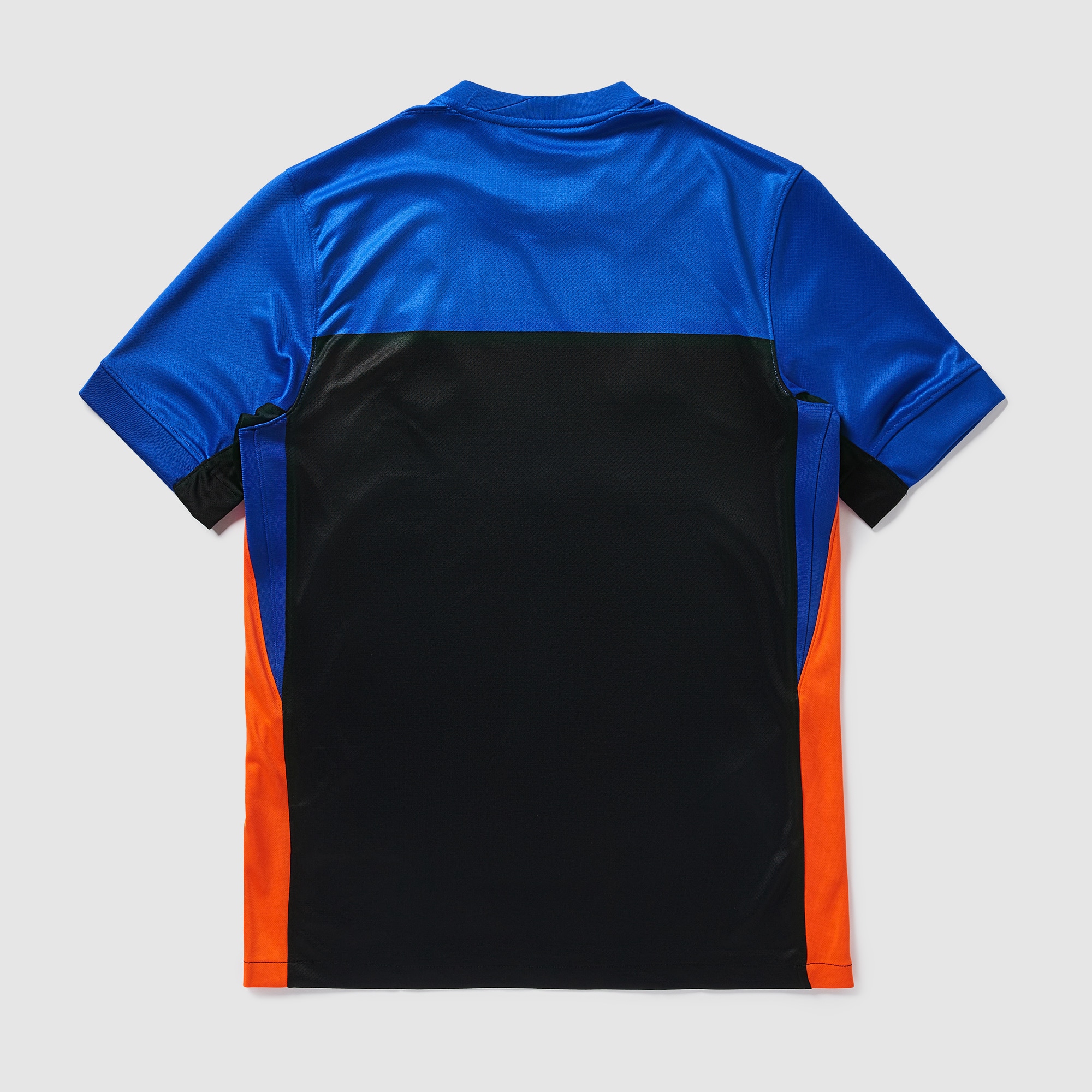 black orange and blue nike shirt