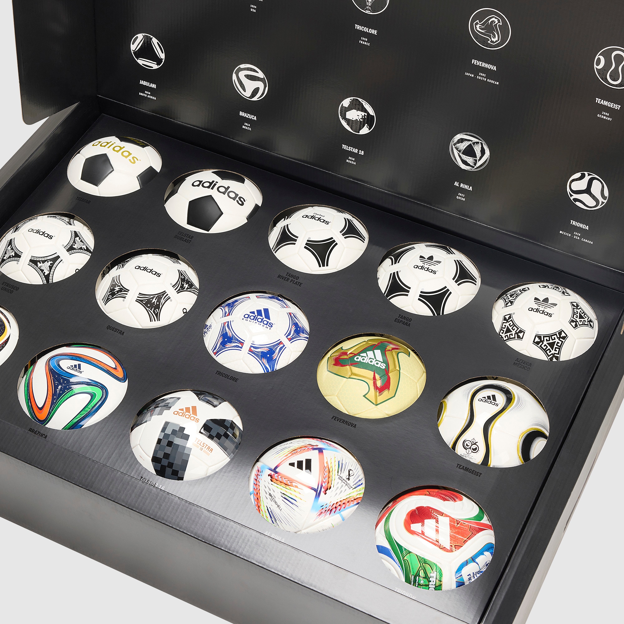 【ay1030】FIFA WORLD CUP スペシャルセット adidas FIFA World Cup Historical Mini Ball Set - White - Soccer