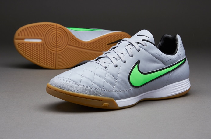 Nike Tiempo Legacy IC -Zapatillas de sala- Gris-Verde-Negro | Pro:Direct Soccer