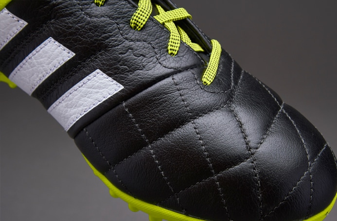 tienda ciervo Conductividad adidas ACE 15.3 TF Leather - Soccer Cleats - Turf Trainer - Core  Black/White/Solar Yellow 