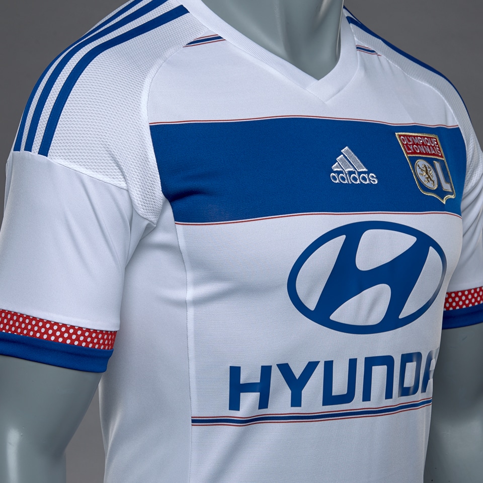 Soccer Jerseys - adidas Lyon 15/16 Home Jersey - Replica Apparel