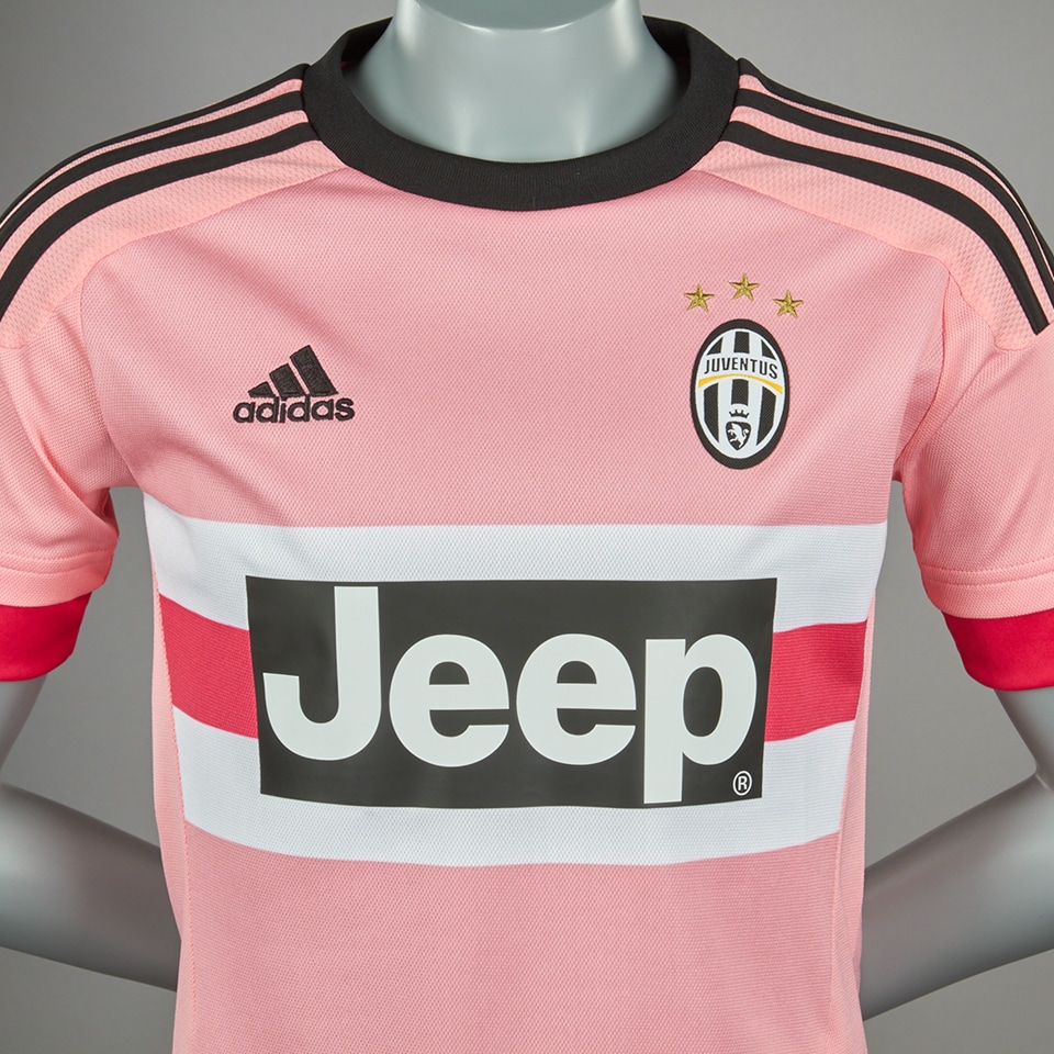Juventus ピンクシャツ adidas climacool/jeep JUVENTUS 2015 2016 AWAY FOOTBALL SHIRT SOCCER JERSEY ADIDAS