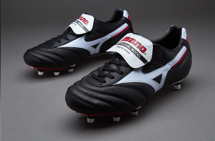 Mizuno Morelia サッカーシューズ ブラック/ホワイト/レッド Mizuno Morelia II Made in Japan - Black/White/Red - Mens Boots
