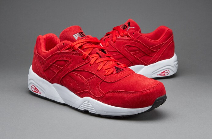 Sneaker Puma R698 Red Suede Original Puma R698 Or Mens Shoes Puma R698  Allover Suede