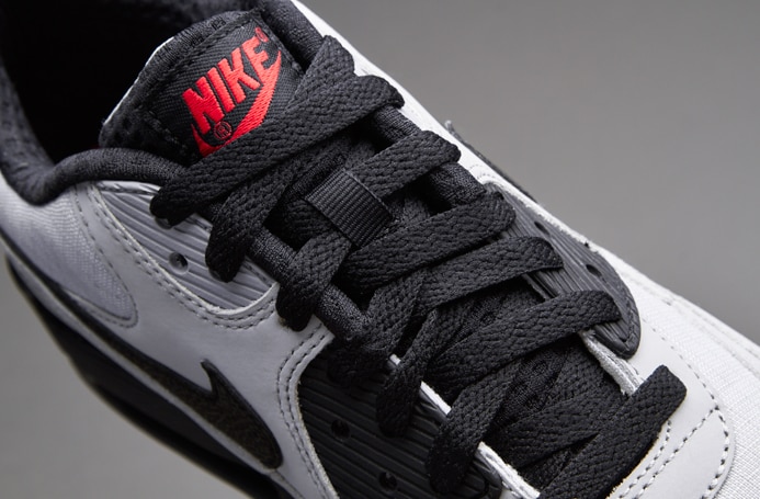 Air max 90 essential - wolf grey/black/university clearance red