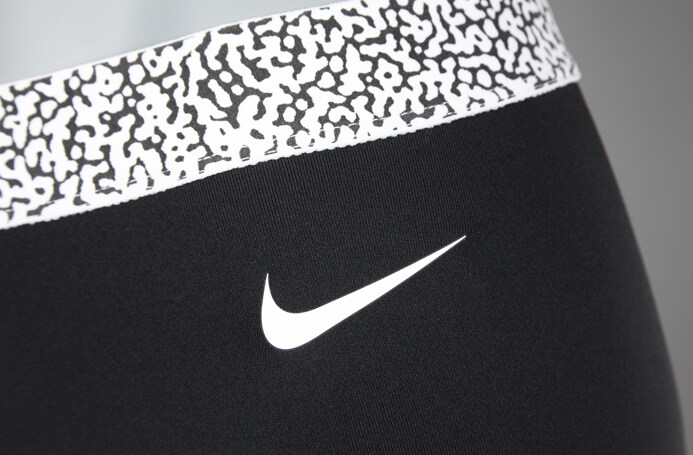 Nike Pro Hyperwarm Tights Mezzo Waistband Compression Black/White