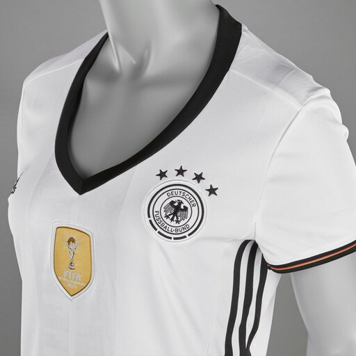 adidas Germany 16/17 Womans Home Shirt - White/Black image 2 |