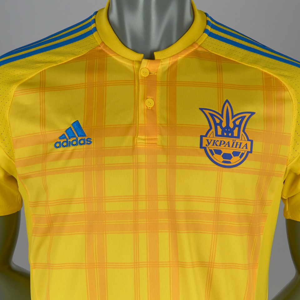 Pasto Entrada Miguel Ángel Camiseta adidas Ucrania 2016 Primera equipación-Amarillo-Camisetas  oficiales de futbol-Azul-Dorado | Pro:Direct Soccer
