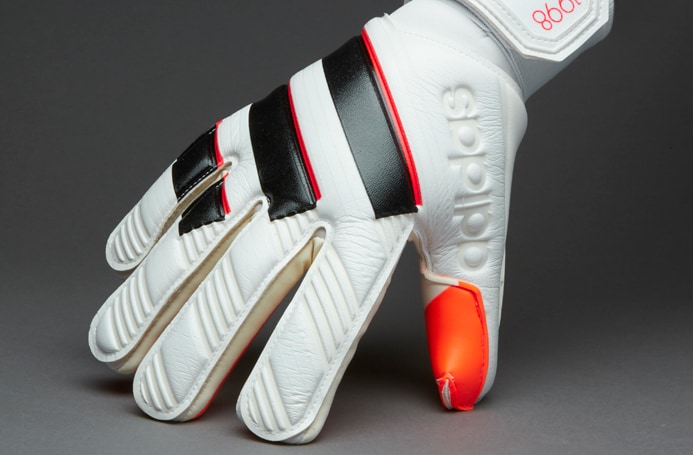 Adidas Ace Zone Pro 98 Goalie Gloves Goalkeeping White Black Shock Red