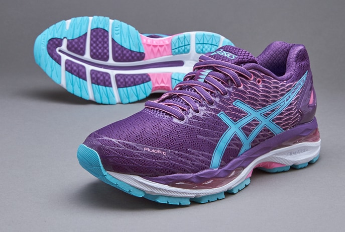 Asics gel nimbus store  18 kids purple