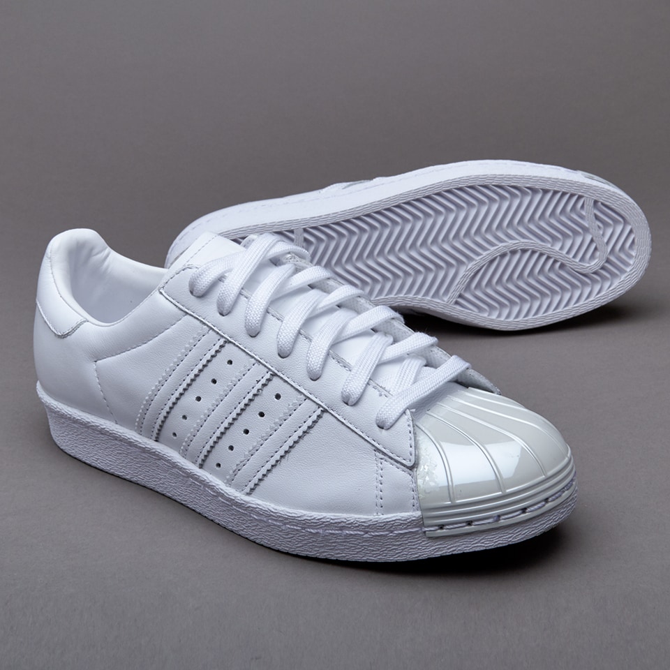 Womens Shoes - adidas Originals Womens Superstar 80S Metal Toe - FTWR White / Core Black S76540 | Pro:Direct Soccer