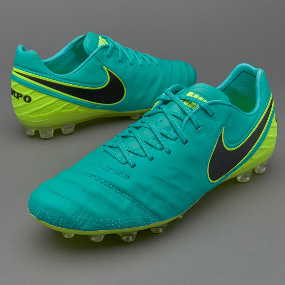 Nike Tiempo VI AG-R Botas de fútbol-Jade claro/Negro/Volt | Pro:Direct Soccer