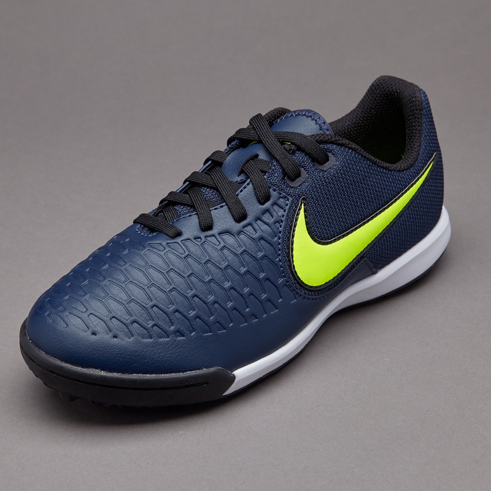 Necesitar Solitario Promesa Nike MagistaX Pro TF para niños-Zapatillas de futbol- Azul  marino/Volt/Marrón claro | Pro:Direct Soccer