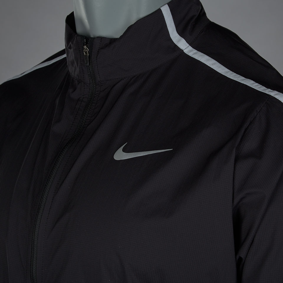 Nike Impossibly Light Jacket Mens Clothing Black/White/Reflective