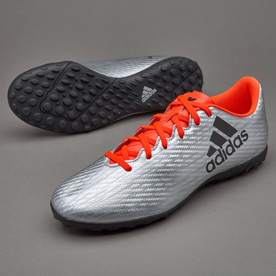 Overtreffen Darts Tegenstrijdigheid adidas X 16.4 TF - Mens Soccer Cleats - Turf Trainer - Silver Metallic/Core  Black/Solar Red 