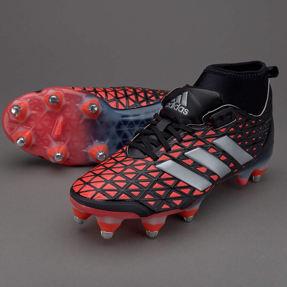 adidas Kakari Force SG - Mens Core Black/Silver Red | Pro:Direct Rugby