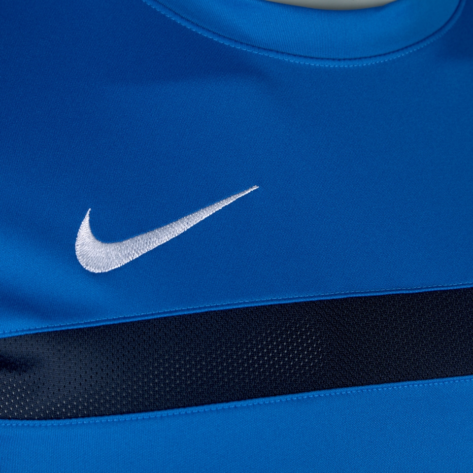 Camiseta de entrenamiento Nike Academy 16 para chicos MC-Ropa para equipos futbol-Azul/Obsiana/Blanco | Pro:Direct Soccer