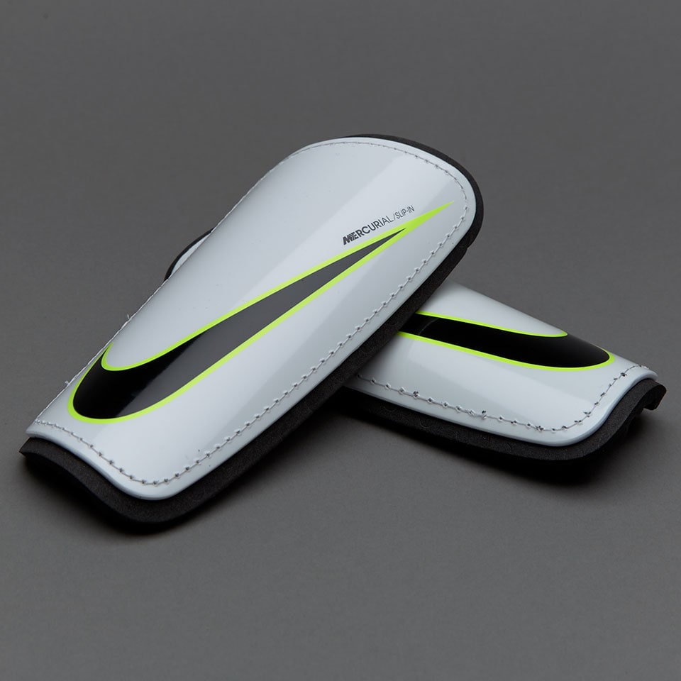 Nike Mercurial Hardshell Football Shin Guards White/Black