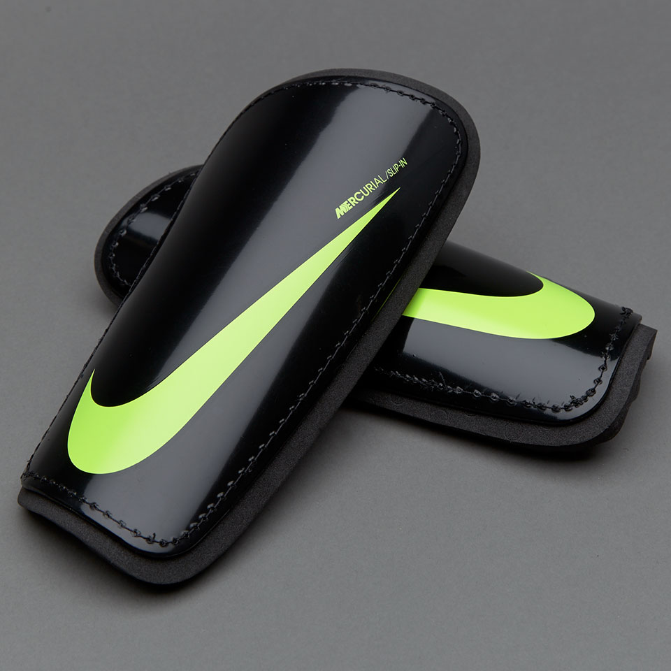 Nike Hardshell Football Shin Guards - Black/Volt - Accessories - Shinpads
