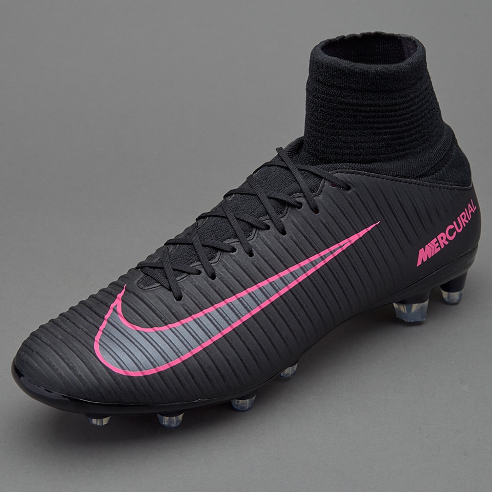 Nike Mercurial III DF AG Pro Boots - Artificial Grass - Black/Pink Blast | Pro:Direct Soccer