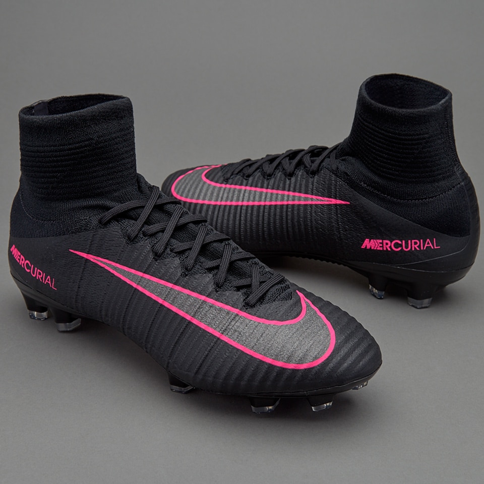Nike Mercurial Superfly V FG - Soccer Cleats - Firm Ground Black/Pink Blast