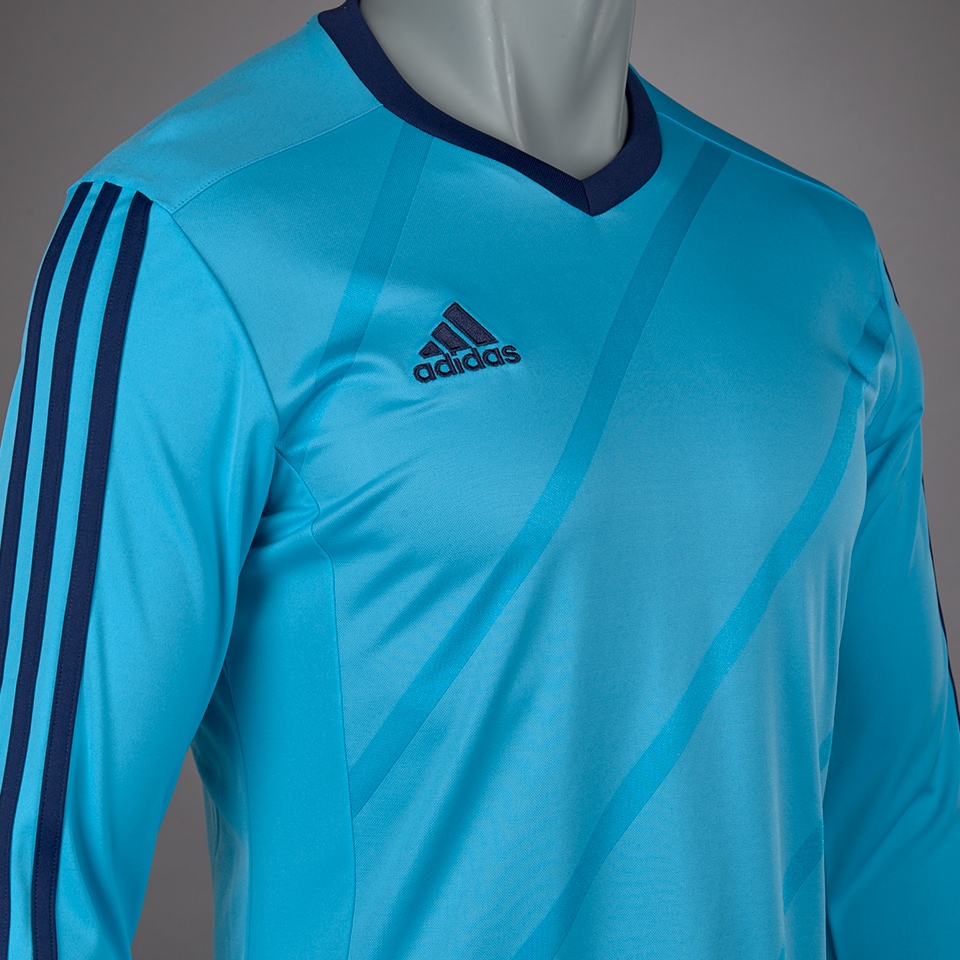 Camiseta adidas 14 para chicos para equipos de fútbol-Cyan/Azul | Pro:Direct Soccer