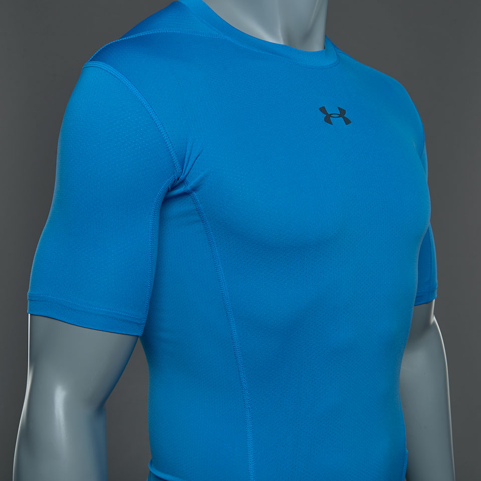 Under Armour HG Armour Supervent SS Mens Base Layer Compression Brilliant Blue