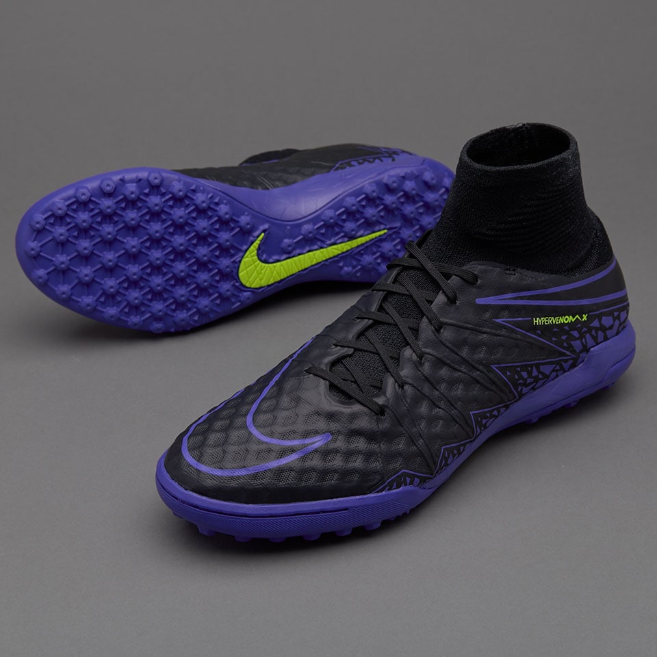 Nike HypervenomX Proximo TF - Zapatillas de futbol-Negro/Azul Paramount /Volt/Gris | Pro:Direct Soccer