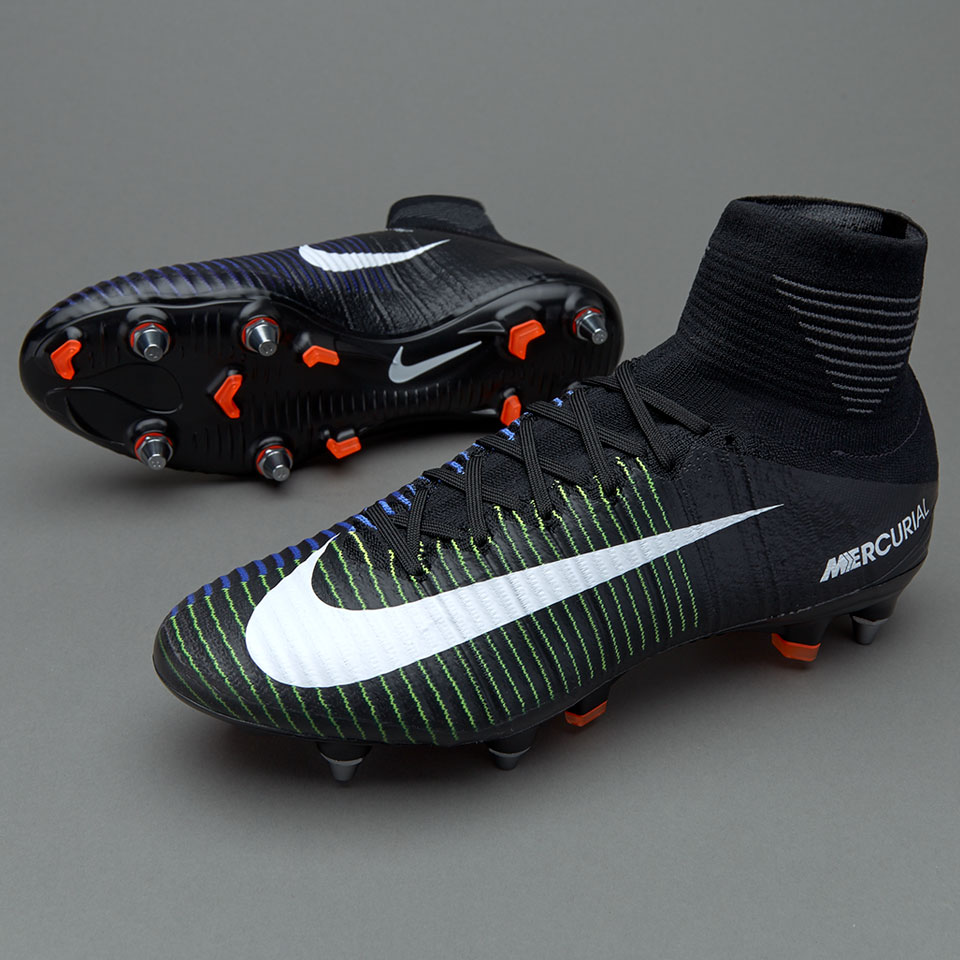 Nike Mercurial Superfly V SG Pro Mens Boots Soft Ground Black White Electric Green Pro Direct Soccer