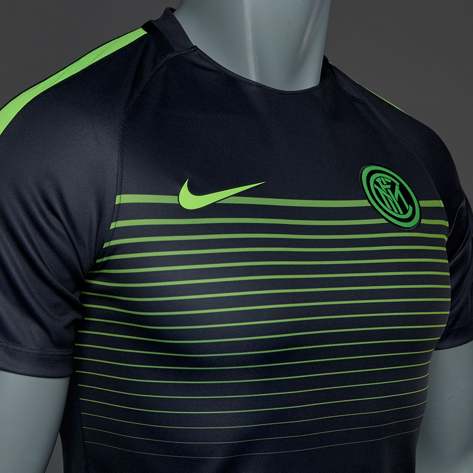 capa Llanura Disco Camiseta Nike Inter Milan Squad CL -Camisetas de futbol-Negro/Verde  eléctrico | Pro:Direct Soccer
