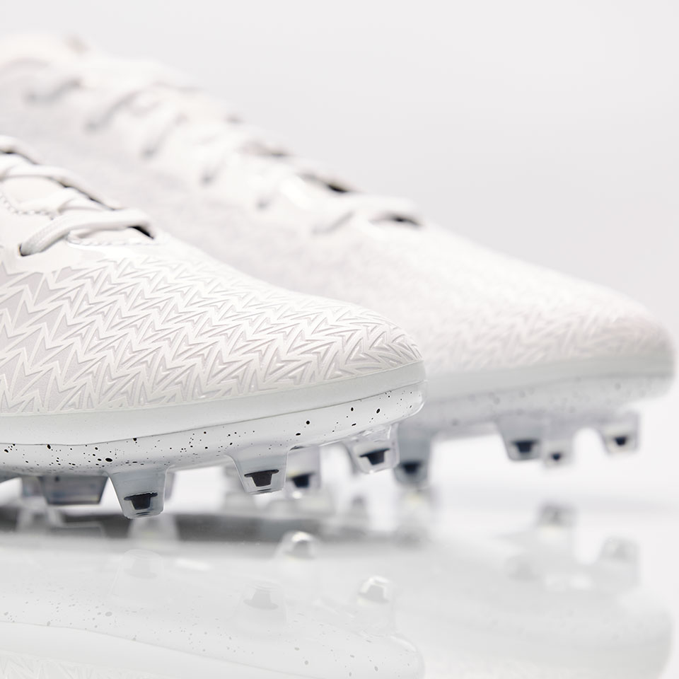  Men's Soccer Cleats Supreme X FG Pirma Color White/Silver  (us_Footwear_Size_System, Adult, Men, Numeric, Narrow, Numeric_8)