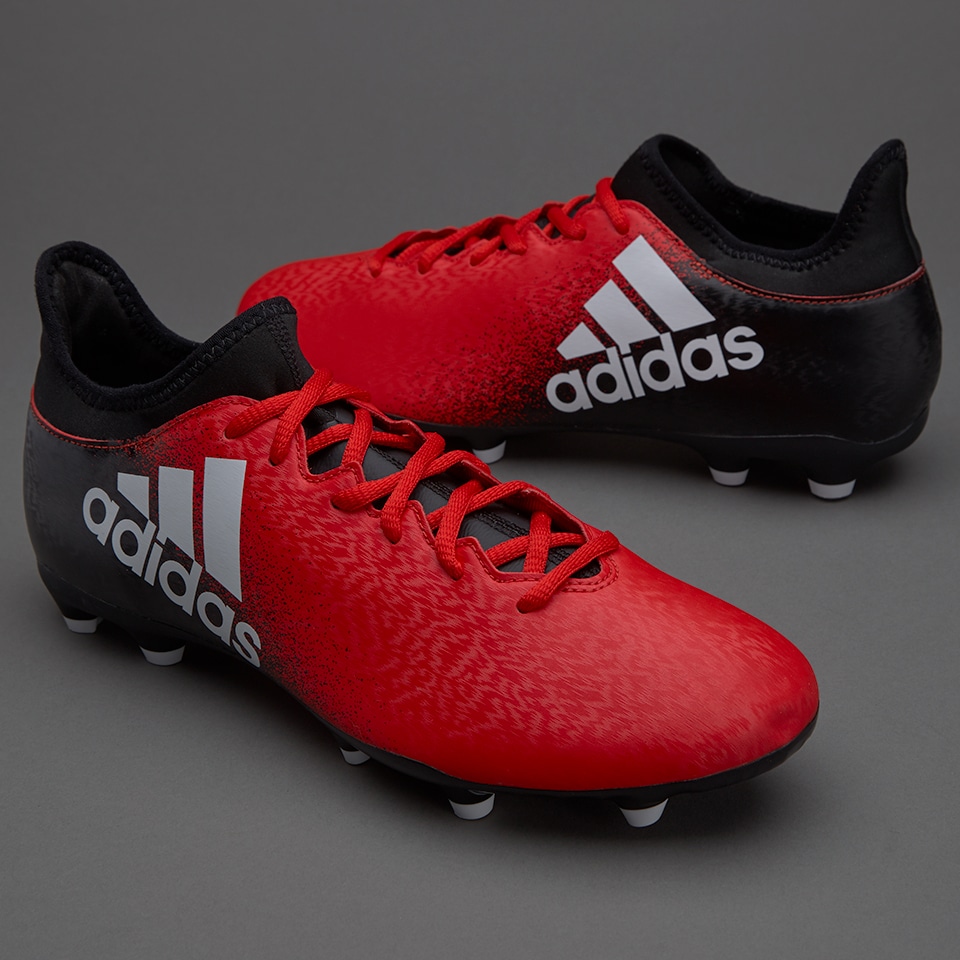 cigarro crema Aplicado adidas X 16.3 FG - Botas de futbol-Terrenos firmes- Rojo/Blanco/Negro |  Pro:Direct Soccer