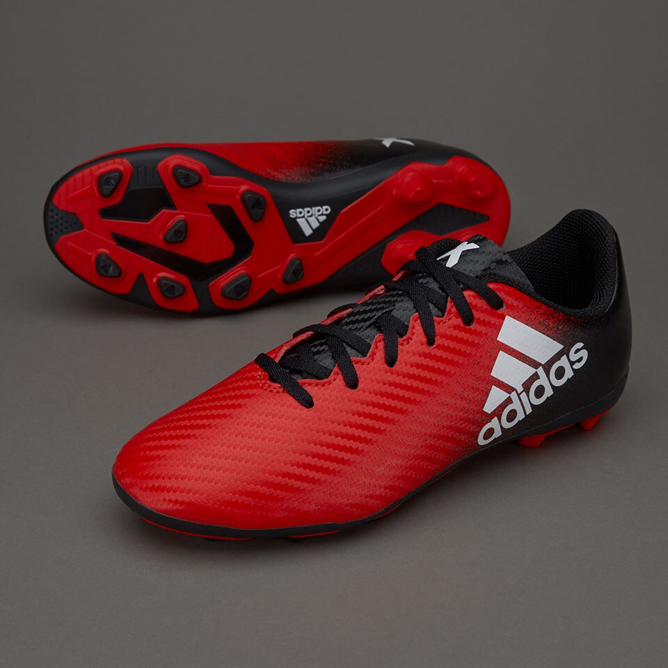 adidas Kids X 16.4 FG - Youths Soccer Cleats - Firm Ground - Red/White ...