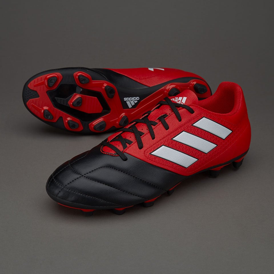 adidas ACE 17.4 FxG - Mens Soccer Cleats - Firm Ground - Red/White/Core