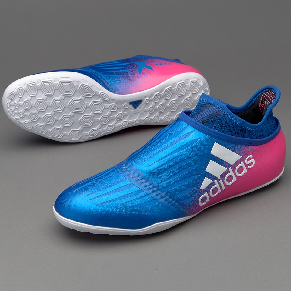 adidas X Tango 16+ Purespeed Zapatillas de futbol-Azul/Blanco/Rosa Shock | Pro:Direct