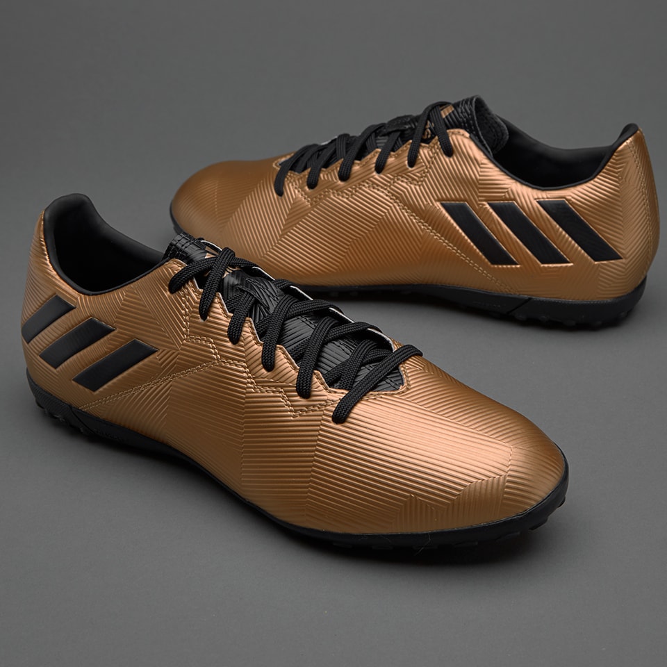 adidas Messi 16.4 TF - Zapatillas de futbol-Cobre metalizado/Negro/Verde | Soccer