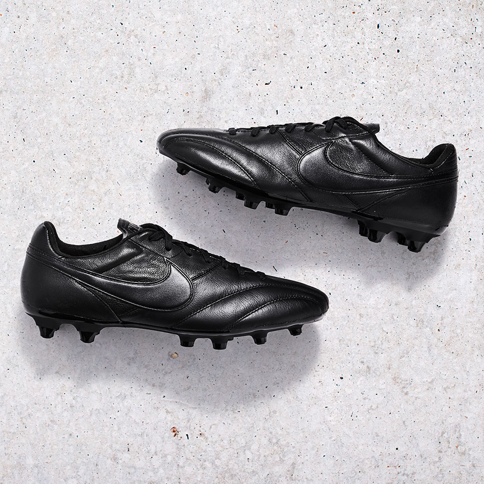 Nike Tiempo Premier FG - Mens Boots Firm Ground Black/Black/Black