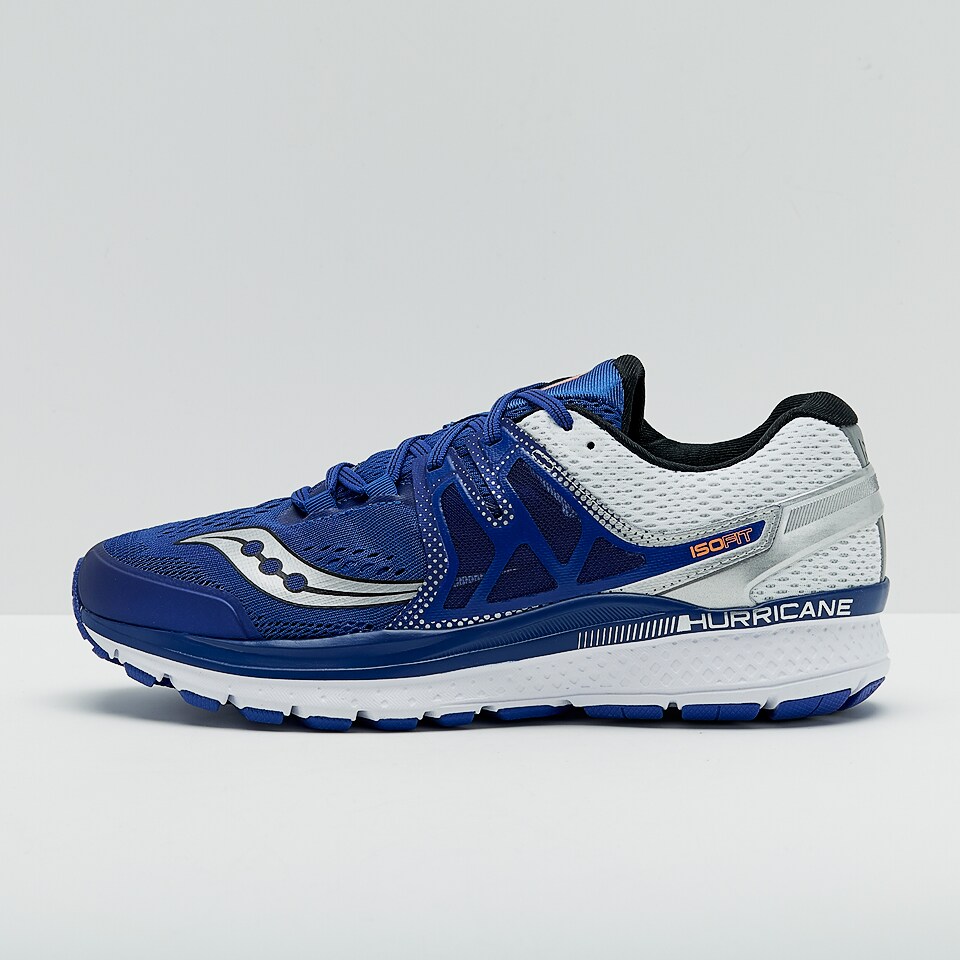 Saucony Hurricane ISO Blue/White/Silver Mens Shoes S20348