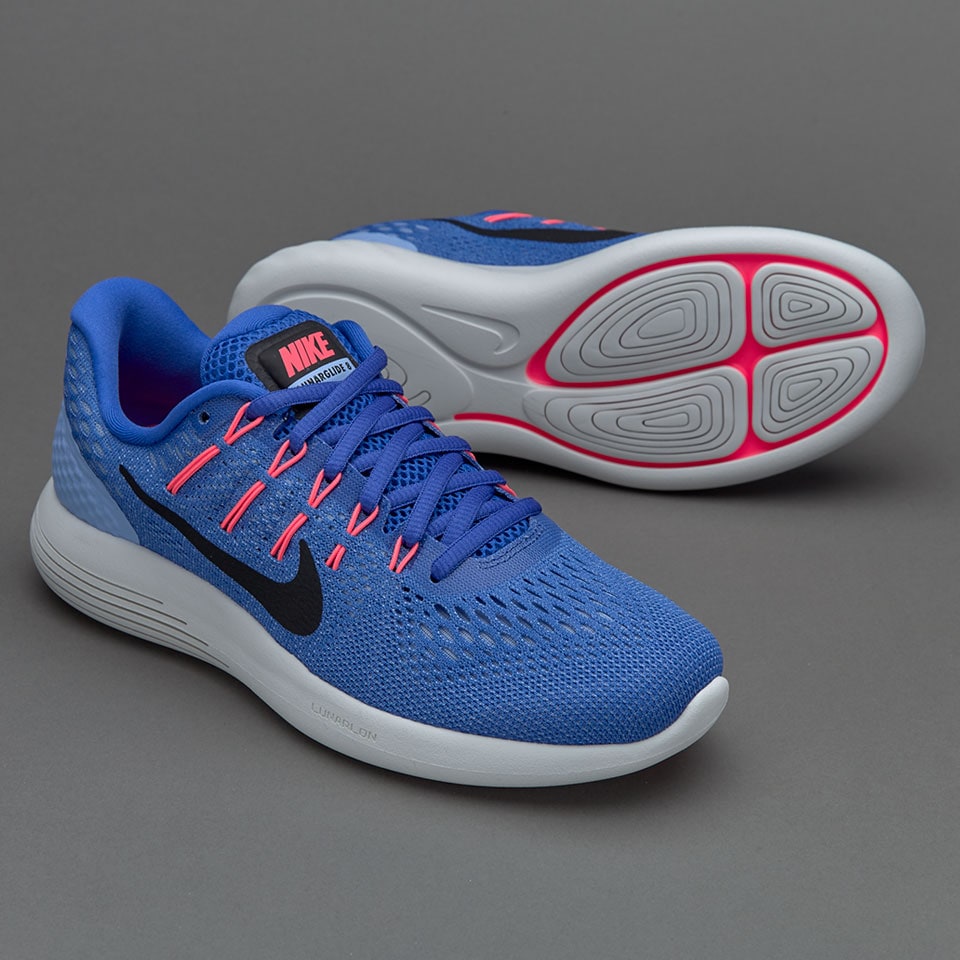 Nike Womens Lunarglide Medium Blue/Black-Aluminum-Hot Punch