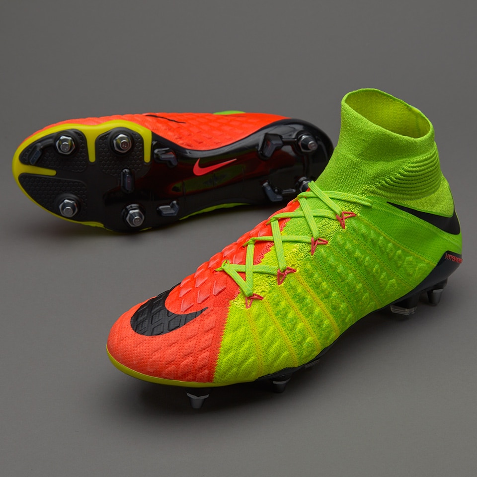 Definición Diverso Remisión Botas de futbol-Nike Hypervenom Phantom III DF SG Pro - Verde  eléctrio/Negro/Hyper Naranja | Pro:Direct Soccer
